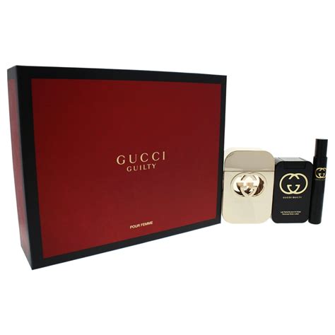 gucci guilty for women gift set|gucci guilty for women price.